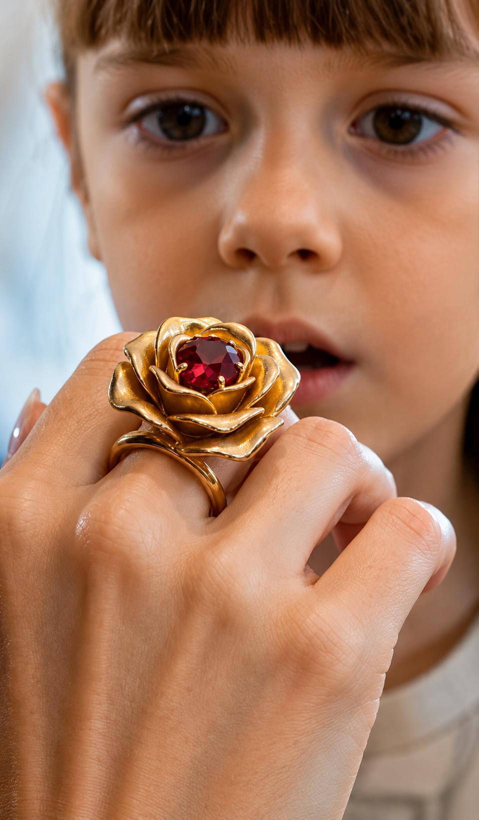 The Rich Woman Mocked The Little Girl Selling Roses… Until The Child Saw Her Ring And Whispered, “My Mom Had One Like That”