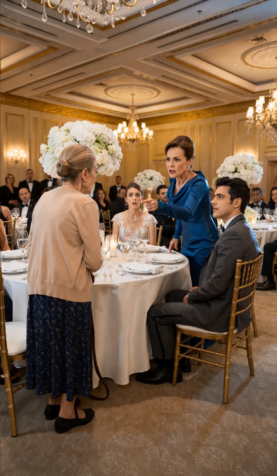 The Wedding Reception Was Supposed To Be Perfect… Until An Old Woman Opened Her Bag And Asked Why The Groom’s Birth Record Was Changed
