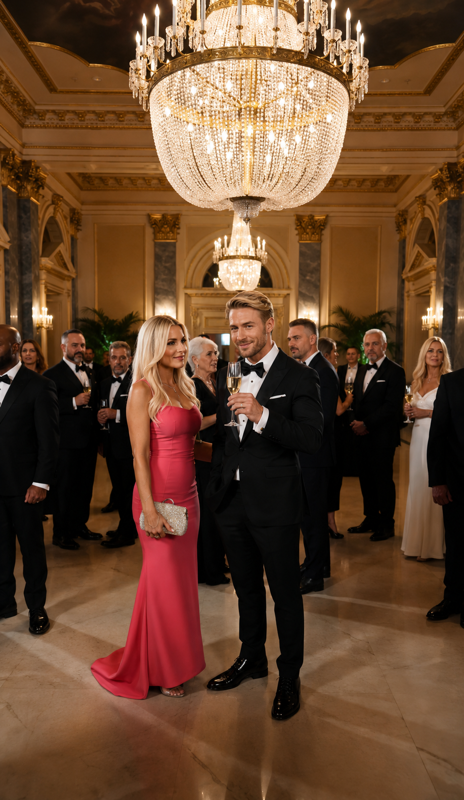 The Waitress Knocked The Billionaire’s Glass Away At The Gala… Then She Pointed At The Woman In Pink And Said, “The Poison Is In Her Purse”