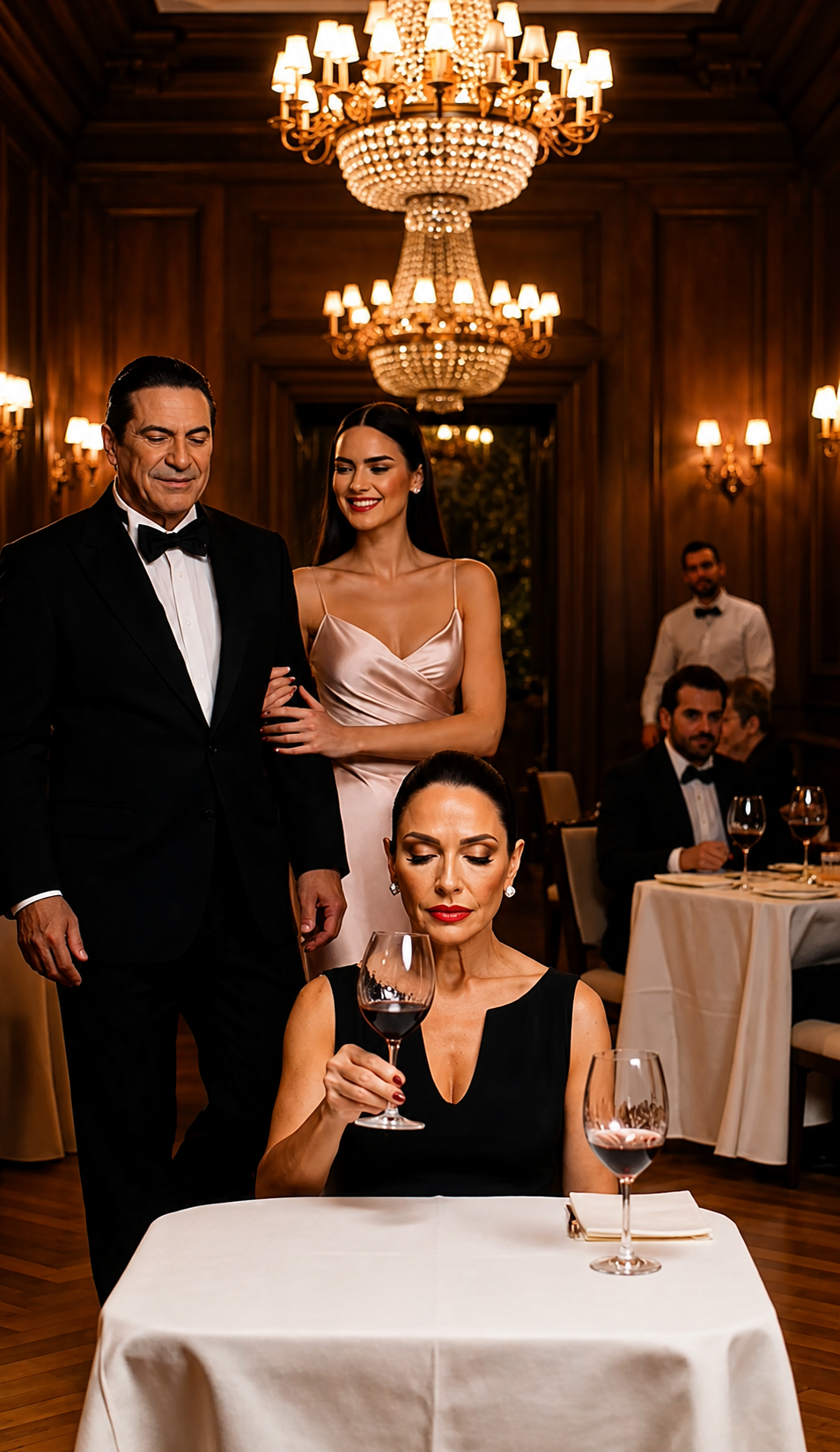 Llegó Al Restaurante Con Su Amante Para Humillar A Su Esposa… Pero Una Llamada Congeló Todas Sus Cuentas