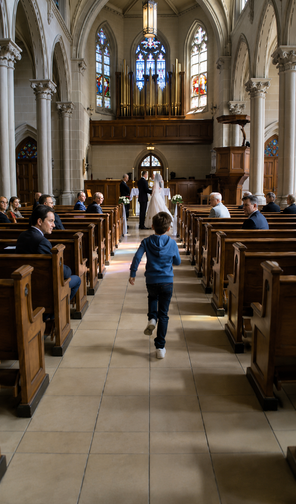 The Boy Stopped The Wedding With A Diamond Ring… And The Bride Realized Her Mother Had Never Died