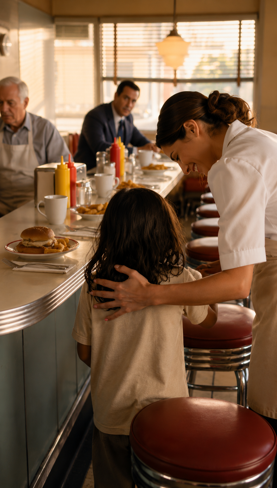 P1-A Poor Little Girl Stood Alone In A Diner… But The Legal Papers In The Rich Woman’s Folder Revealed She Had Been Stolen