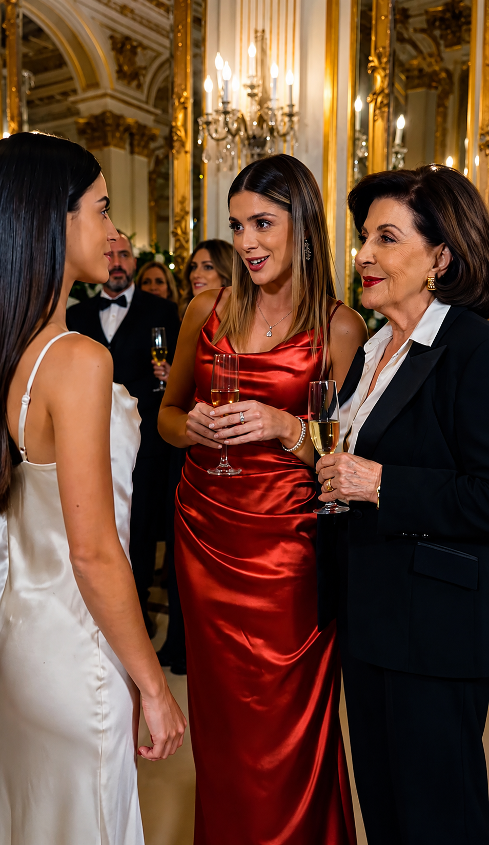 Parte2-La Mujer Rica Se Burló De Su Vestido Blanco En La Gala… Pero Una Frase Hizo Que Su Madre Se Quedara Sin Aliento