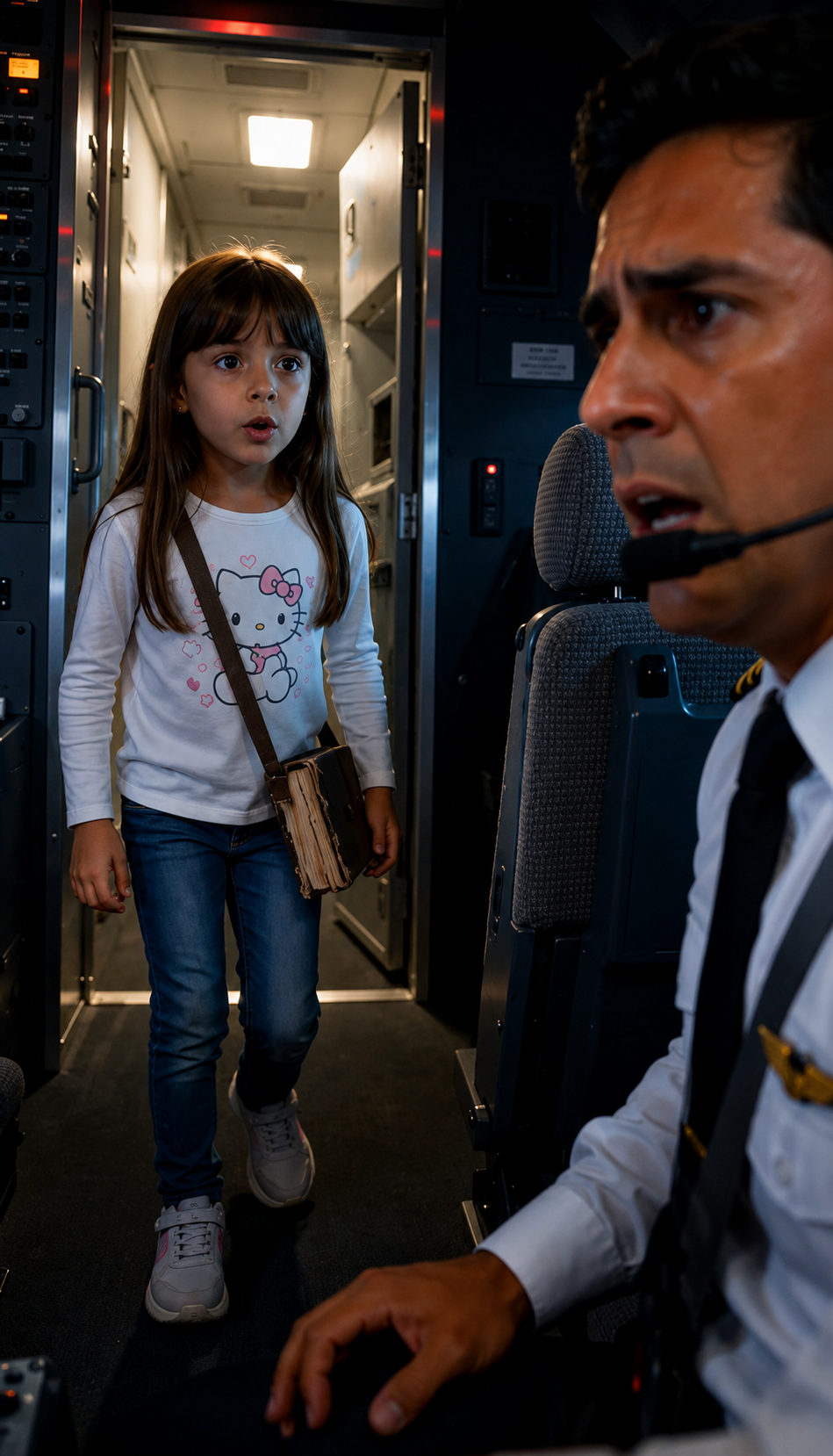 El Piloto Perdió El Control Del Vuelo… Pero Una Niña Entró A La Cabina Y Recordó El Secreto De Su Padre