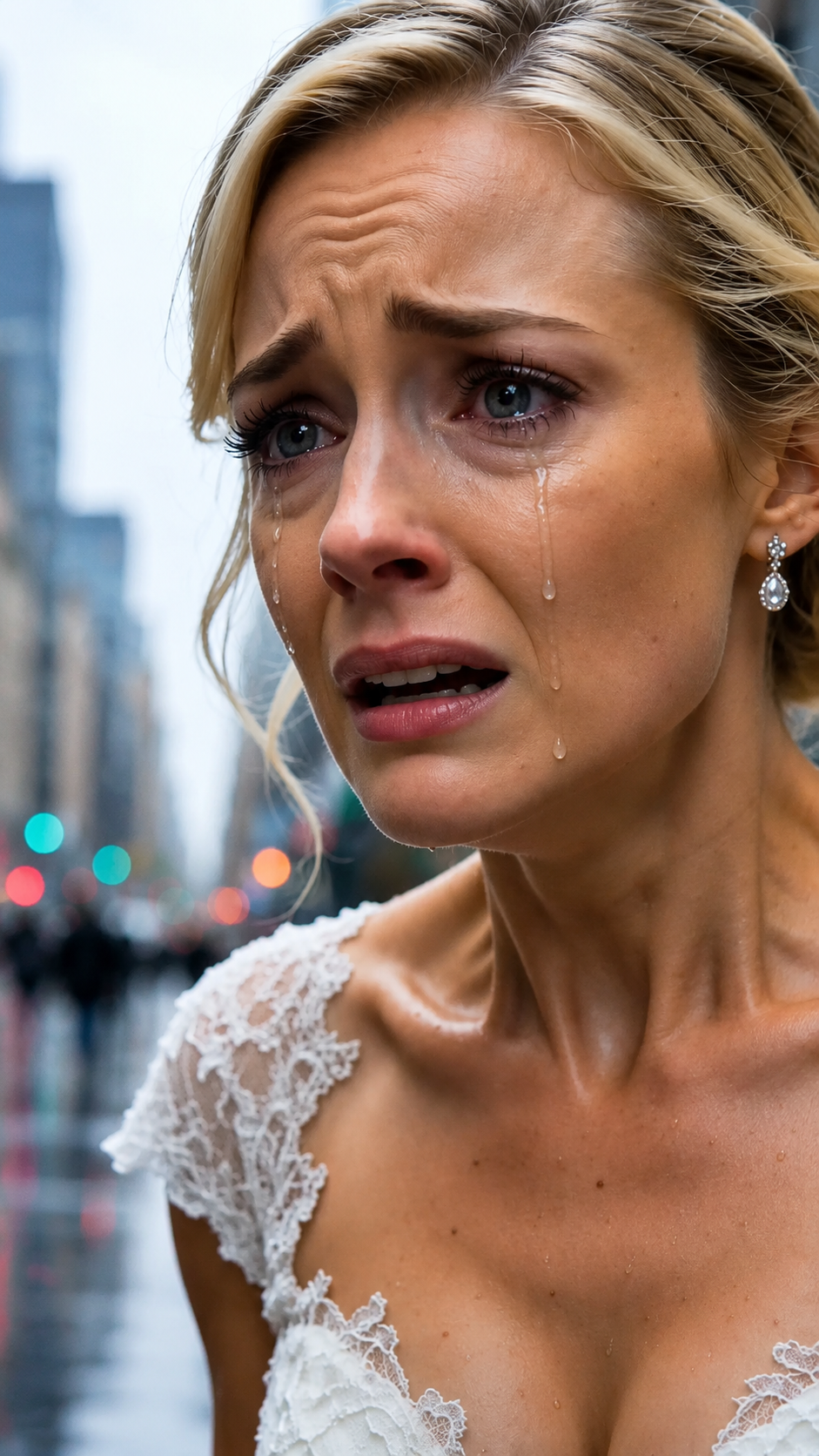 P1-The Little Boy Was Crying Alone Beside The Street… But The Poor Girl’s Roses Made The Bride Freeze
