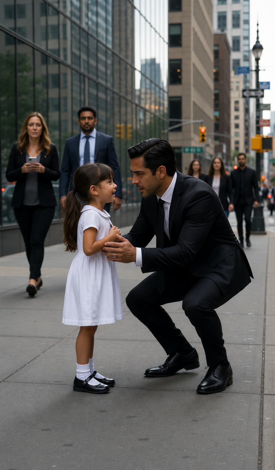 P1-A Crying Little Girl Stopped A Businessman On The Street… But The Date Inside Her Locket Made Him Whisper, “She’s My Daughter”