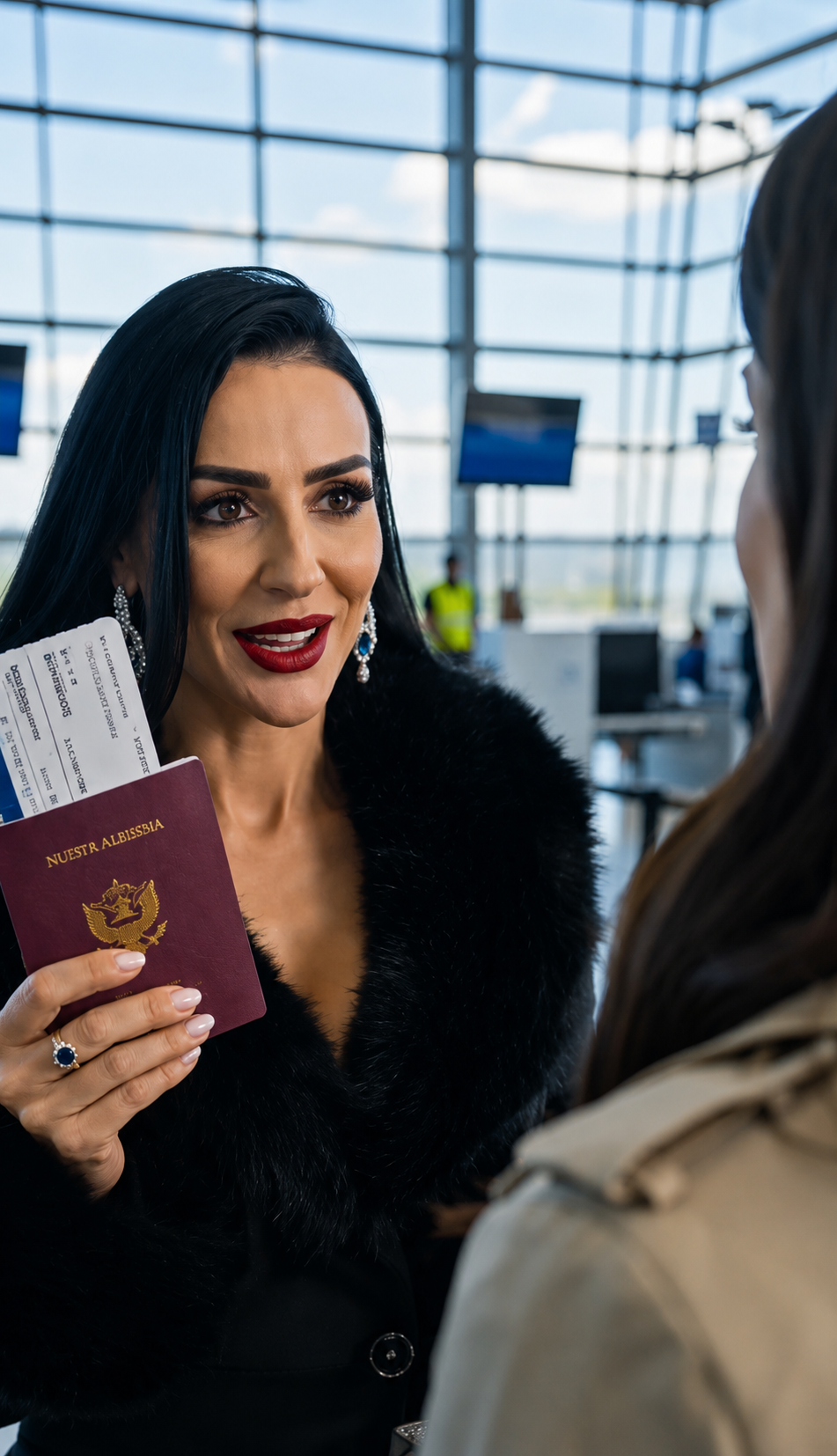 Humilharam A Mulher Na Fila Económica… Até O Ecrã Do Aeroporto Revelar Que Ela Era A Nova CEO Global