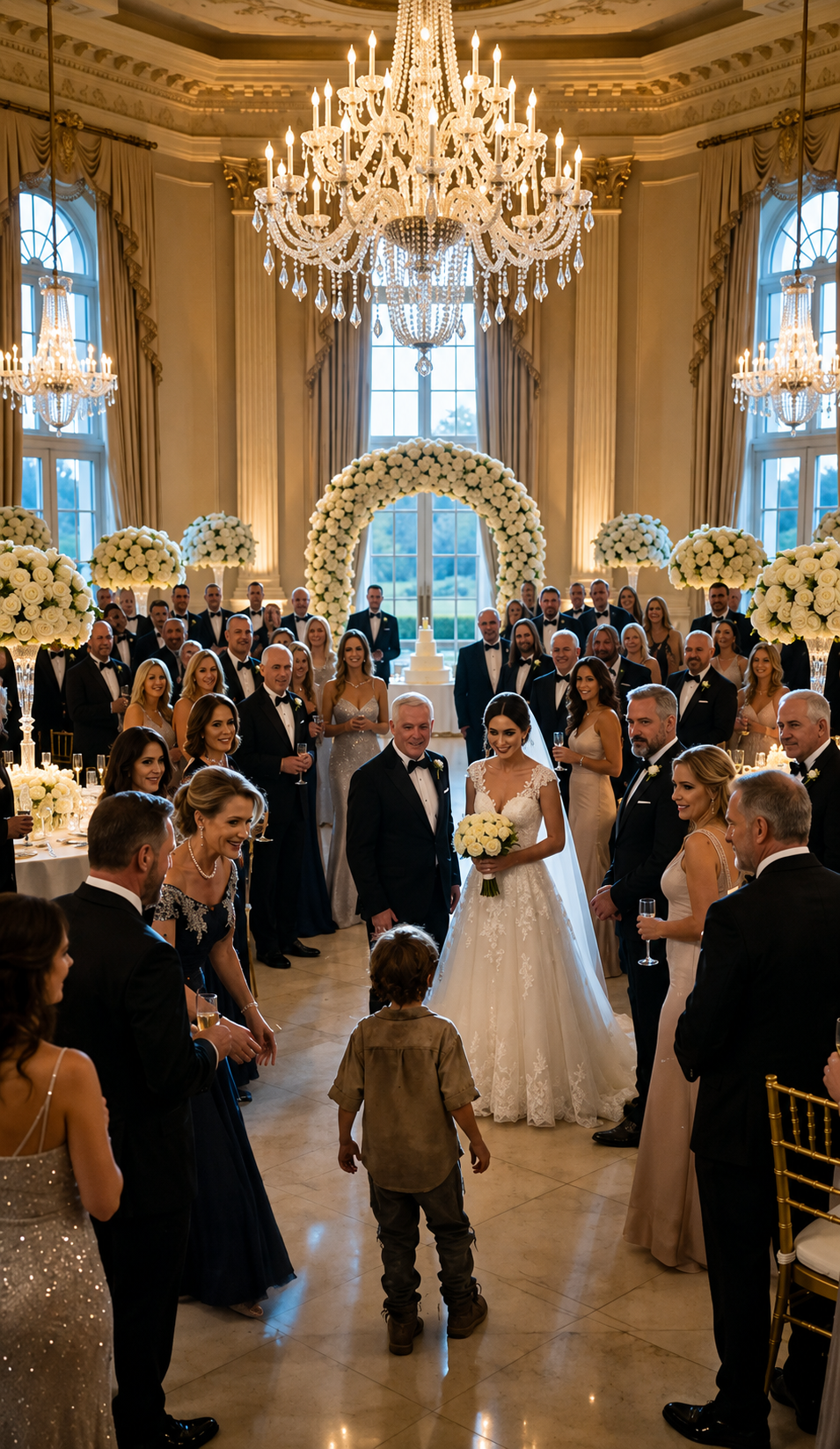 P1-The Poor Boy Walked Into The Wedding With An Old Ring… But The Bride Froze When He Said Her Name