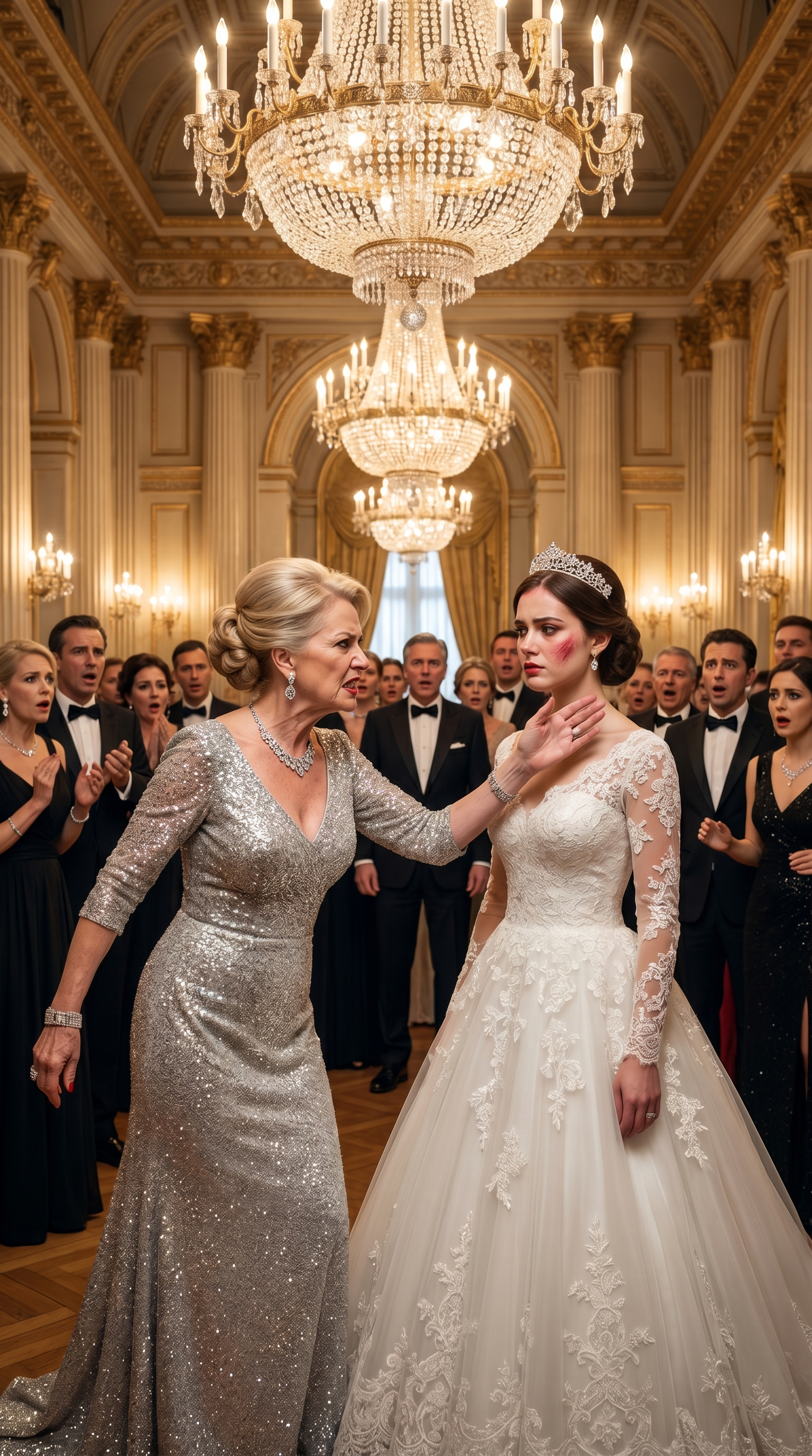 P1-The Bride Was Slapped In Front Of The Whole Ballroom… But The Phone Recording Revealed Who Really Tried To Destroy The Wedding