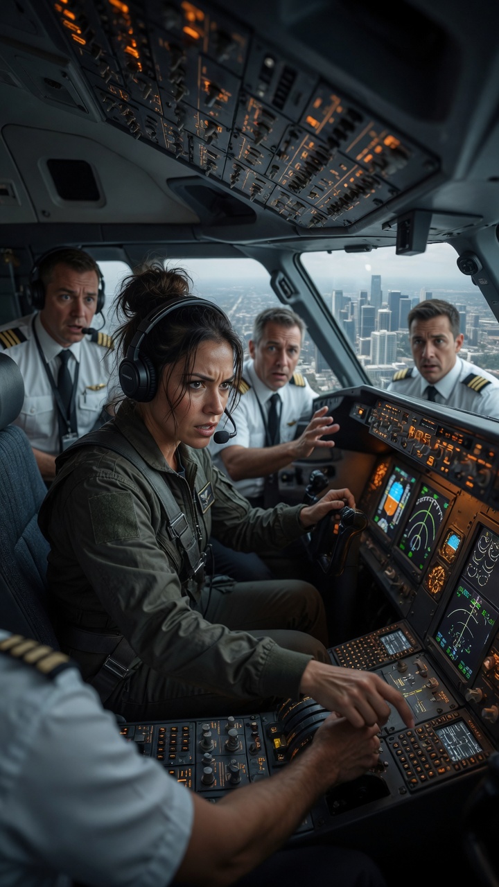 The Female Pilot Took Over The Cockpit Midair… But The Captains Froze When She Revealed What She Used To Fly