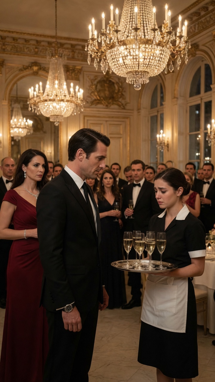 La Serveuse Pauvre Fut Humiliée Devant Les Milliardaires… Mais Quand Elle Sortit Une Vieille Photo, Toute La Salle Découvrit Le Secret Que La Famille Vallier Avait Caché Pendant 20 Ans