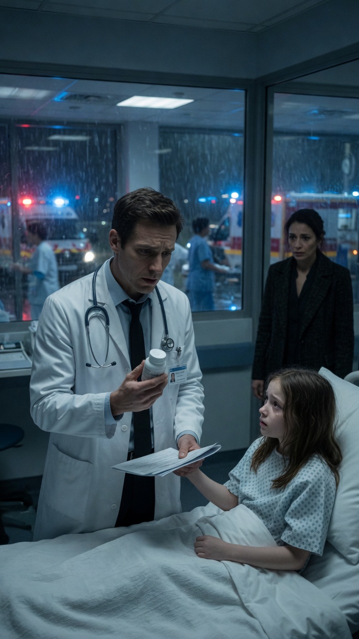 La Petite Fille Était Seule Dans Une Chambre D’Hôpital Sous La Pluie… Mais Le Médecin Découvrit Que Le Médicament Qu’Elle Prenait Cachait Un Terrible Secret