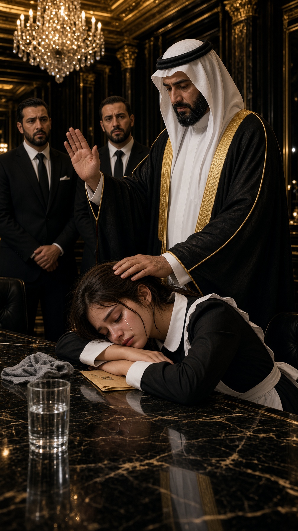 Full Story-THE SHEIKH FOUND A MAID ASLEEP IN HIS PRIVATE OFFICE—THEN HE SAW THE LOCKET AROUND HER NECK AND ORDERED, “LOCK EVERY GATE. NO ONE LEAVES.”