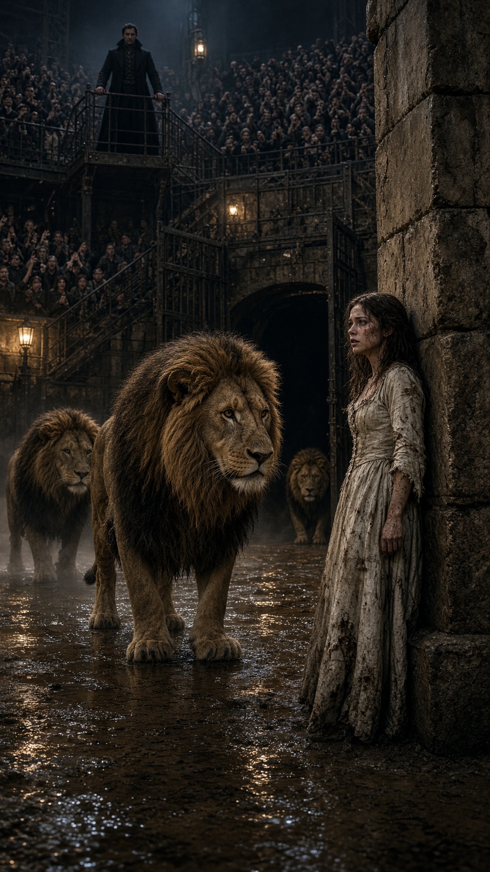 ABRIERON LA JAULA PARA QUE TRES LEONES MATARAN A ELARA… PERO EL MACHO ALFA BAJÓ LA CABEZA Y ELLA DIJO: «SOY LA HIJA DEL GUARDIÁN QUE ENTERRÓ SIN NOMBRE»