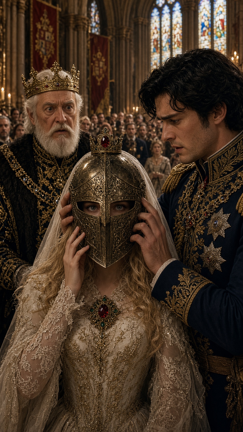 Full Story-THEY FORCED AN IRON HELMET ON THE BRIDE TO HUMILIATE HER—BUT SHE LOOKED AT THE KING AND SAID, “THE WOMAN YOU BURIED GAVE IT TO ME LAST NIGHT”