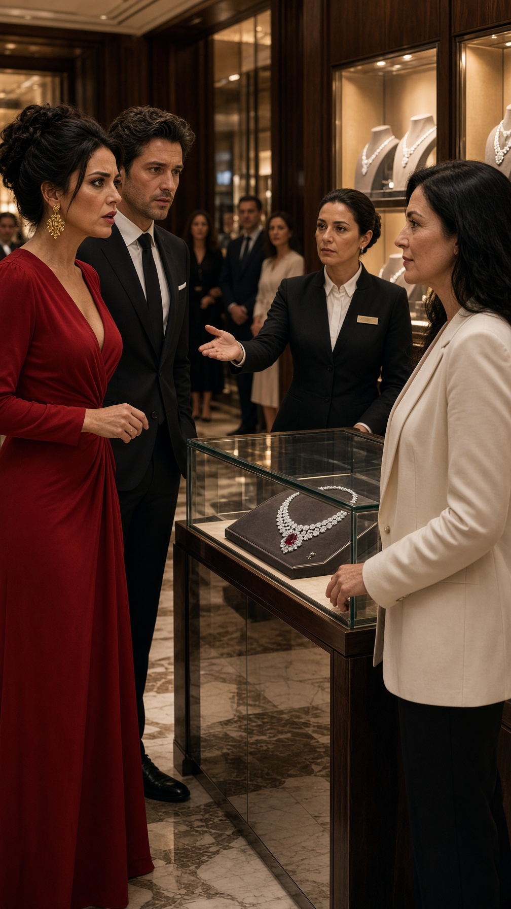 Full Story-THEY HUMILIATED A WOMAN FOR APPROACHING THE MOST EXPENSIVE NECKLACE ON FIFTH AVENUE—BUT THE MANAGER SAID, “SHE OWNS IT,” AND HER NEXT WORDS LEFT THE HEIR SPEECHLESS