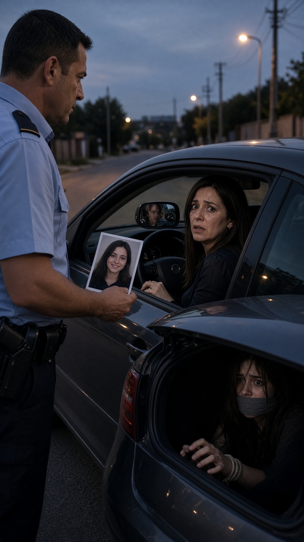 Full Story-POLICE SHOWED HER A PHOTO OF A MISSING COLLEGE STUDENT—SHE SAID, “I’VE NEVER SEEN HER”… THEN THE GIRL’S PHONE STARTED RINGING INSIDE HER TRUNK