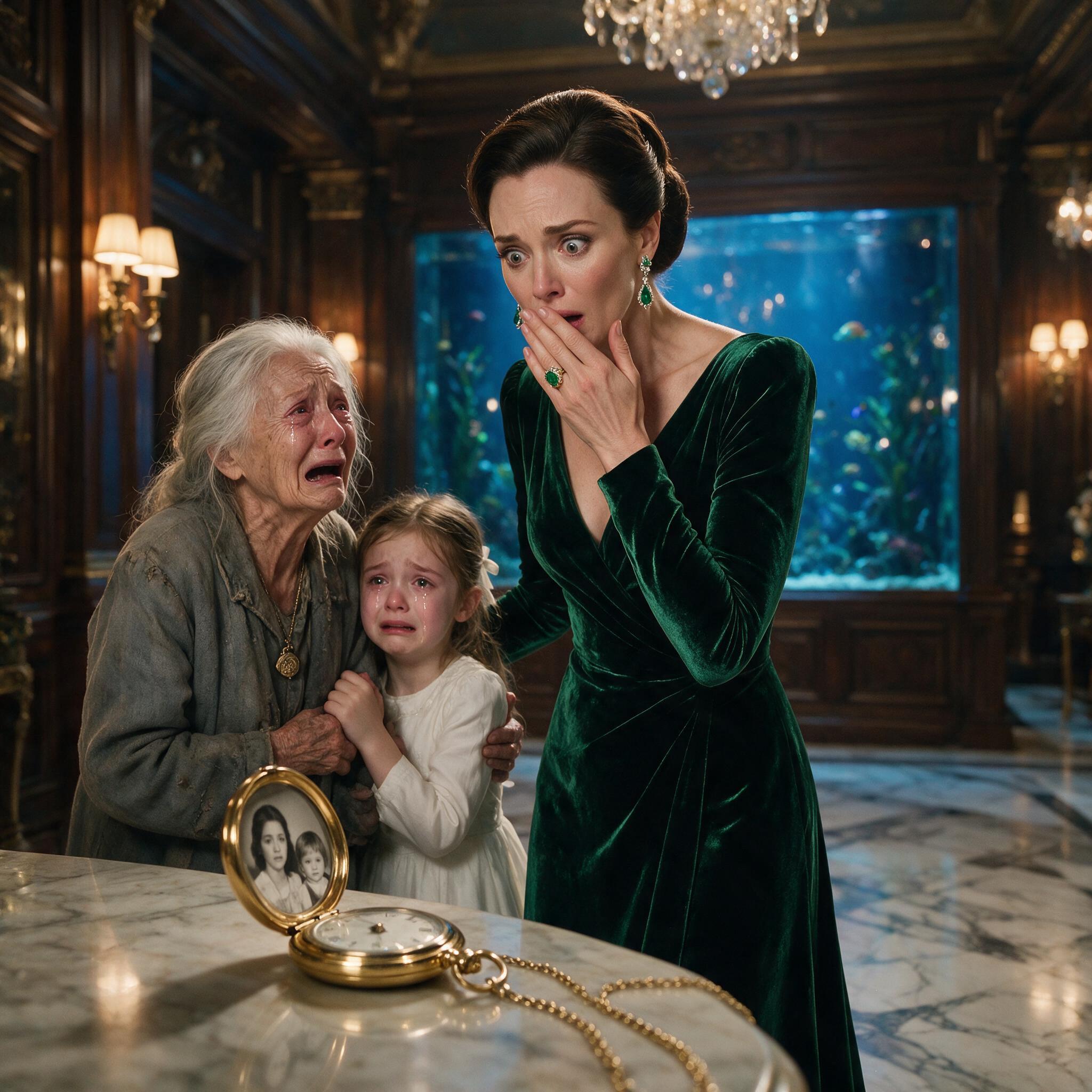 Full Story-THE MILLIONAIRE ORDERED AN OLD WOMAN AND A LITTLE GIRL OUT OF HER GALA… THEN A LOCKET REVEALED A 30-YEAR FAMILY SECRET
