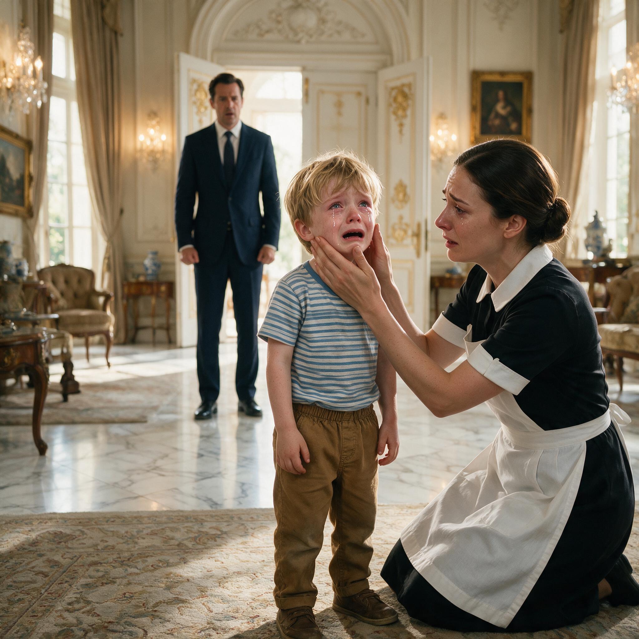 Full Story-THE BOY WAS CRYING IN THE MAID’S ARMS… THEN HE POINTED AT SOMEONE IN HIS OWN FAMILY