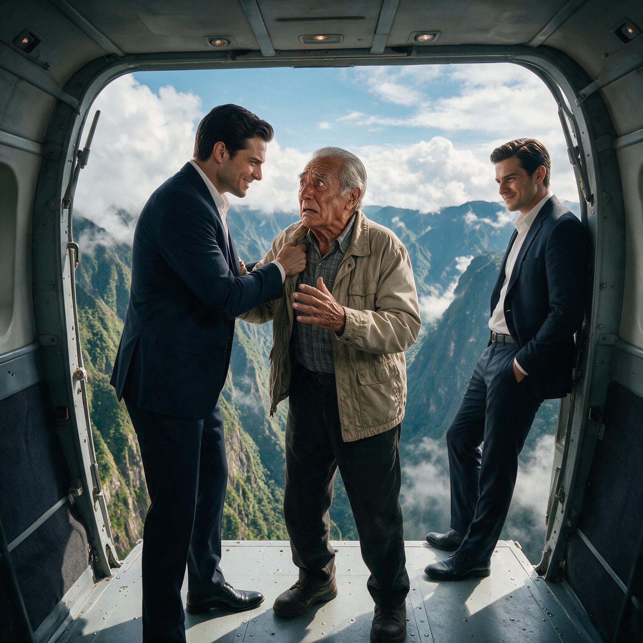 SUS NIETOS LO ARROJARON DESDE UN HELICÓPTERO POR LA HERENCIA… PERO OLVIDARON EL SECRETO QUE SU ABUELO GUARDABA DESDE HACÍA 40 AÑOS