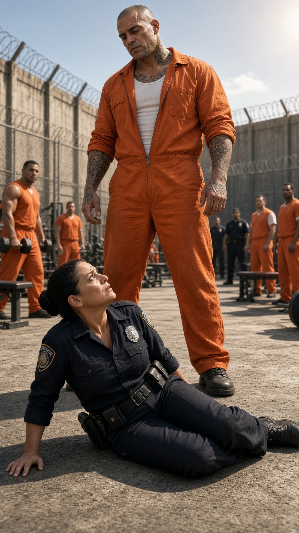 Full Story-THE INMATE SHOVED THE FEMALE OFFICER IN FRONT OF EVERYONE… HE HAD NO IDEA SHE’D BEEN WAITING MONTHS FOR THAT MISTAKE