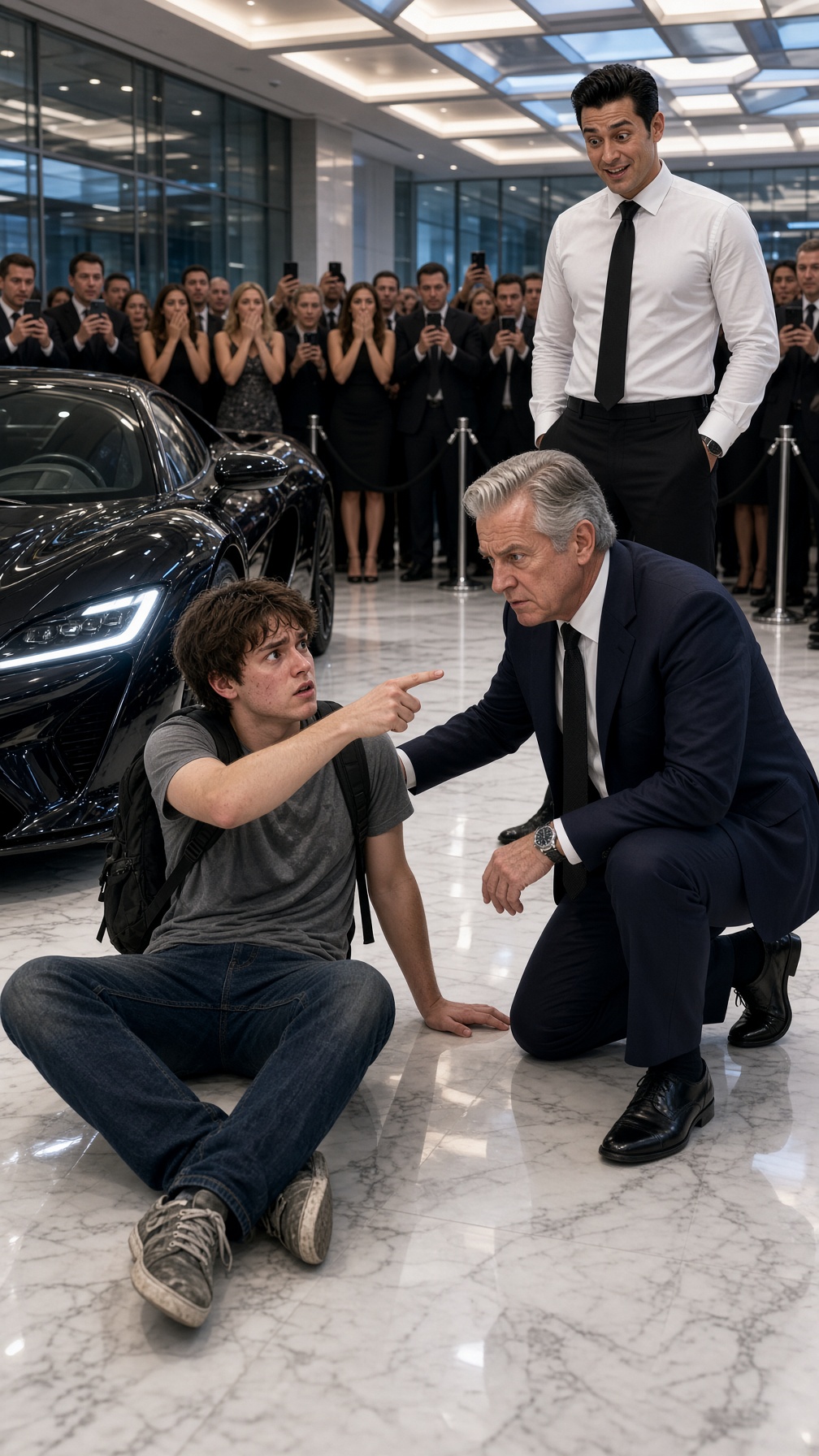 Full Story-THE SALESMAN MOCKED A YOUNG MAN’S CLOTHES AND THREW HIM OUT OF THE DEALERSHIP… BUT WHEN THE OWNER RAN TOWARD HIM SHOUTING, “DANIEL!” THE ENTIRE SHOWROOM FELL SILENT