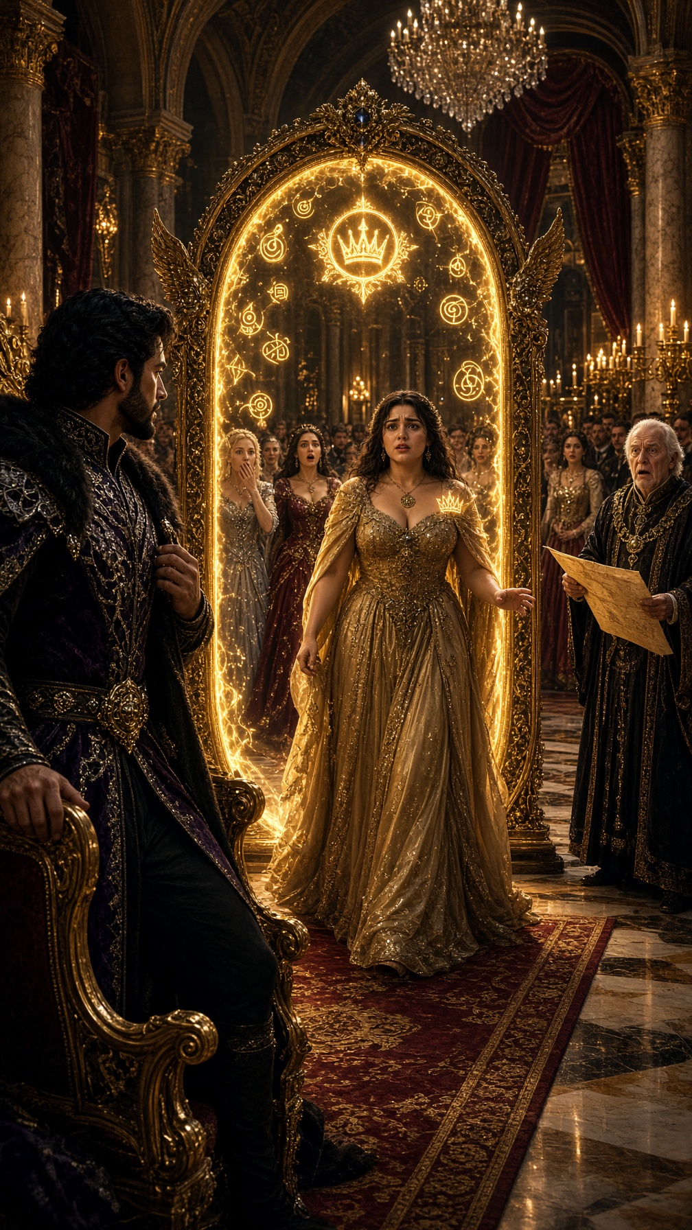 Full Story-THE PRINCE FORCED EVERY WOMAN TO WALK THROUGH A MYSTERIOUS FRAME BEFORE CHOOSING A BRIDE… EVERYONE LAUGHED AT ISABEL—UNTIL HE SAW HER MEDALLION AND ORDERED, “LOCK THE PALACE”