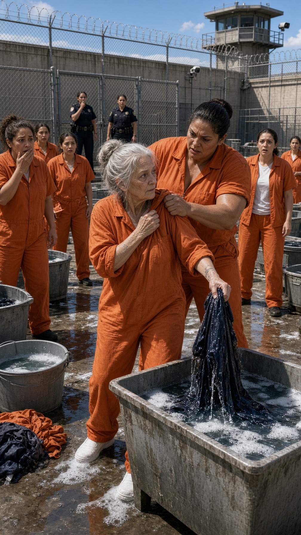 LA RECLUSA MÁS PELIGROSA HUNDIÓ A UNA ANCIANA EN EL AGUA DEL LAVADERO… PERO CUANDO LA DIRECTORA VIO LA MARCA DE SU MUÑECA, PALIDECIÓ Y SUSURRÓ: “¿QUÉ HACES AQUÍ, TERESA?”
