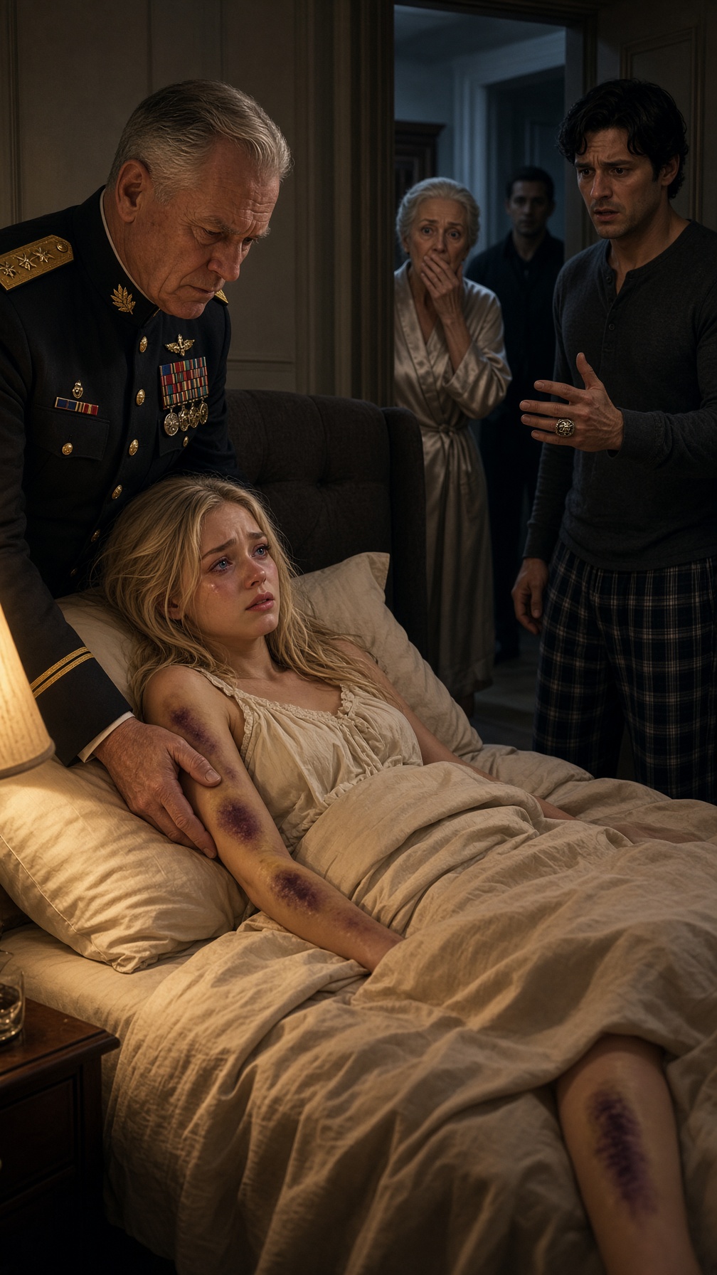 Full Story-THE GENERAL FOUND HIS DAUGHTER COVERED IN BRUISES—HER HUSBAND SAID SHE “FELL,” BUT THEN SHE POINTED TO HER PHONE