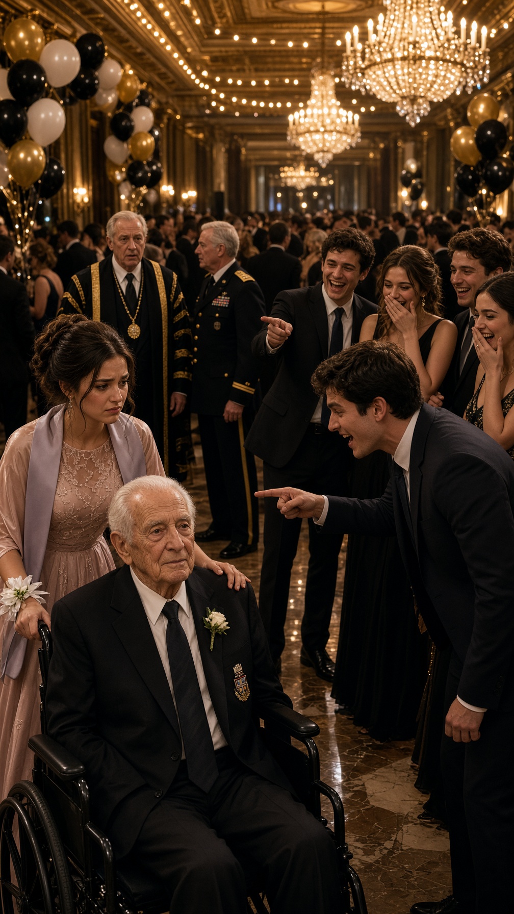 Full Story-MY CLASSMATES LAUGHED AT MY GRANDFATHER’S WHEELCHAIR—THEN THE UNIVERSITY PRESIDENT WALKED OFFSTAGE AND SAID, “PROFESSOR MARTIN?”