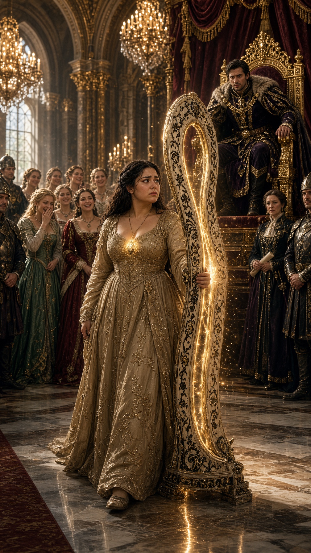Full Story-THE QUEEN SPENT THREE YEARS SEARCHING FOR THE PERFECT BRIDE FOR HER SON—EVERYONE LAUGHED AT THE YOUNG WOMAN WHO COULDN’T FIT THROUGH THE FRAME, UNTIL SHE TOUCHED A GOLDEN ROSE AND THE QUEEN WHISPERED, “FINALLY… SOMEONE SAW IT.”