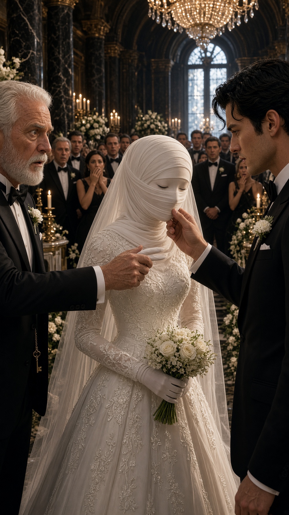 Full Story-HER FATHER FORCED HER TO HIDE HER FACE FOR 27 YEARS—BUT AT HER WEDDING, THE GROOM LIFTED ONE CORNER OF HER VEIL AND WHISPERED, “I KNOW THAT MARK…”