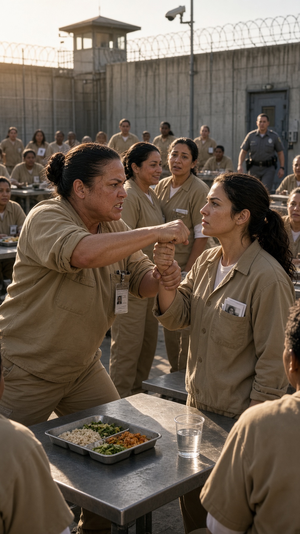 Full Story-AN INMATE DUMPED WATER OVER THE NEW WOMAN TO HUMILIATE HER—BUT WHEN LUCIA SAW THE RED BAND ON HER WRIST, SHE ASKED, “WHERE DID YOU GET THAT NUMBER?”
