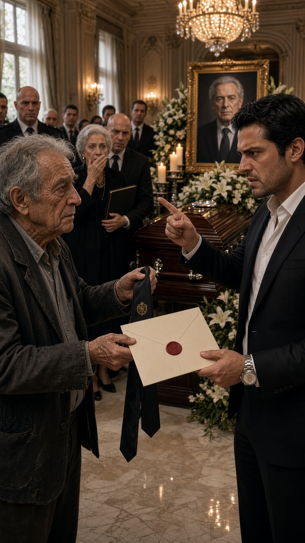 Full Story-AN OLD MAN INTERRUPTED A MILLIONAIRE’S FUNERAL WITH A LETTER NO ONE WAS SUPPOSED TO READ—THEN THE PRIEST SHOUTED, “ANTONIO, DON’T OPEN IT!”