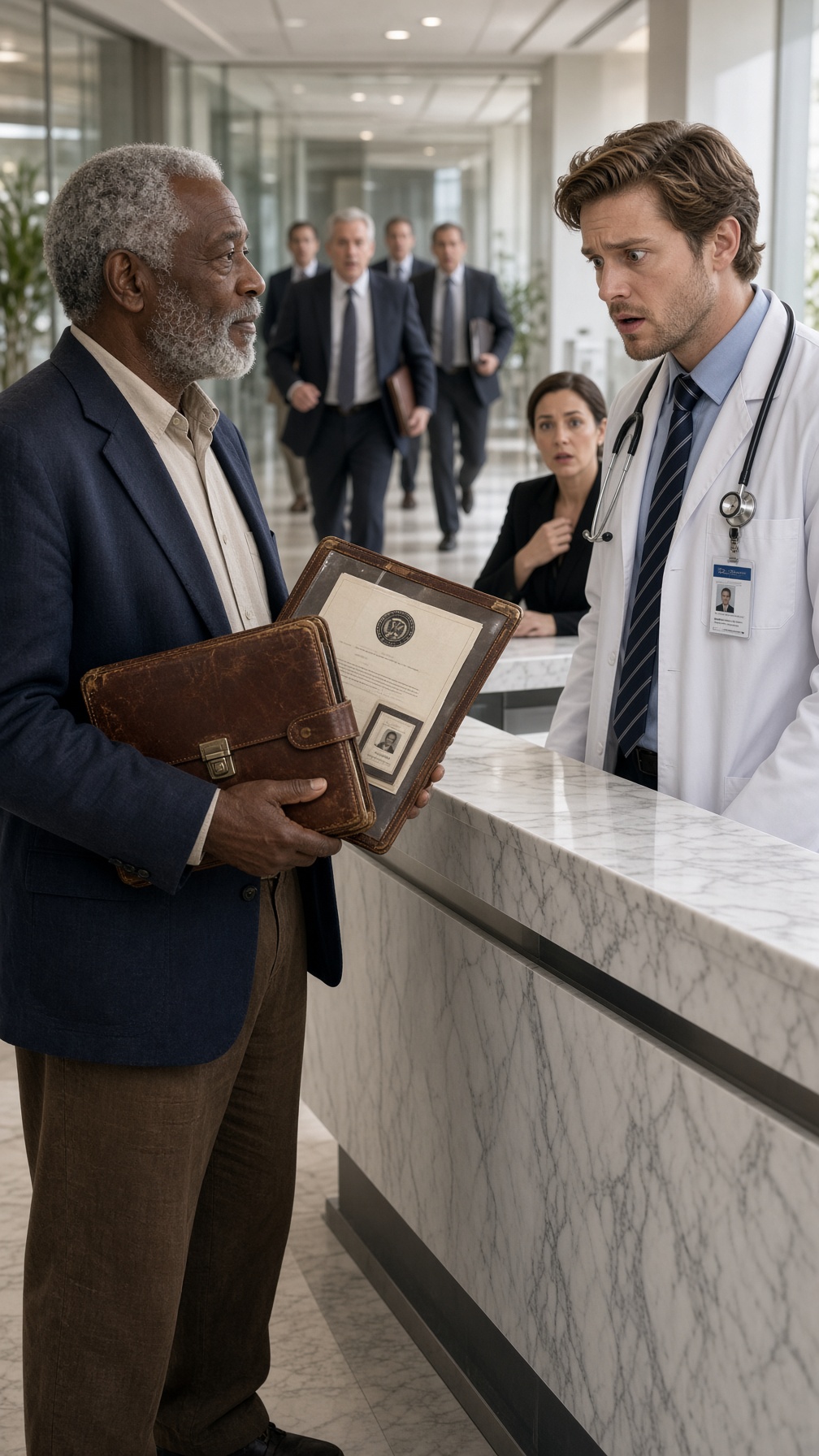 Full Story-THE DOCTOR LOOKED DOWN ON THE OLD MAN AND SAID, “WE DON’T TREAT PEOPLE WITHOUT MONEY HERE”… BUT HE PULLED OUT HIS DEAD DAUGHTER’S WRISTBAND AND ASKED, “WHY WAS THIS SCANNED INTO THE OPERATING ROOM TODAY?”