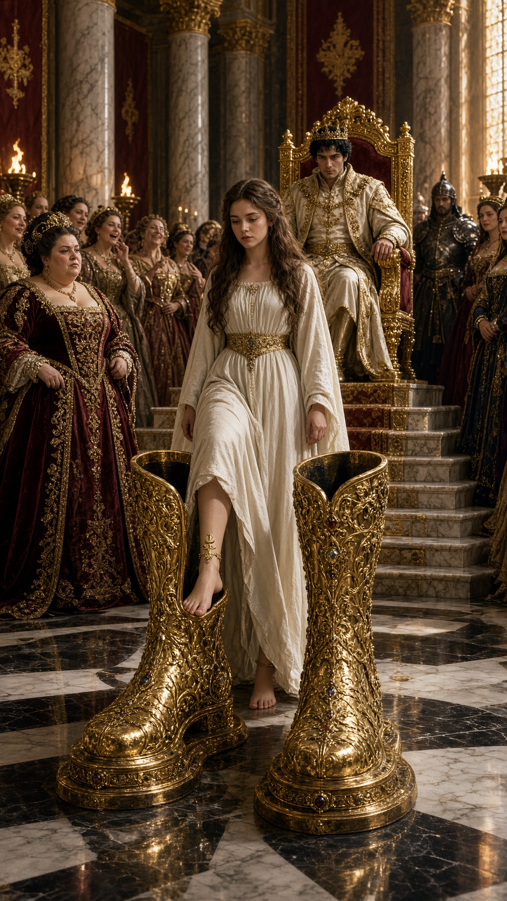 Full Story-EVERYONE LAUGHED WHEN ELEANOR APPROACHED THE GOLDEN MEASURE… BUT THE PRINCE STOPPED BREATHING WHEN HE HEARD HER FATHER’S NAME: “IT’S IN THE RECORD SOMEONE TRIED TO ERASE.”