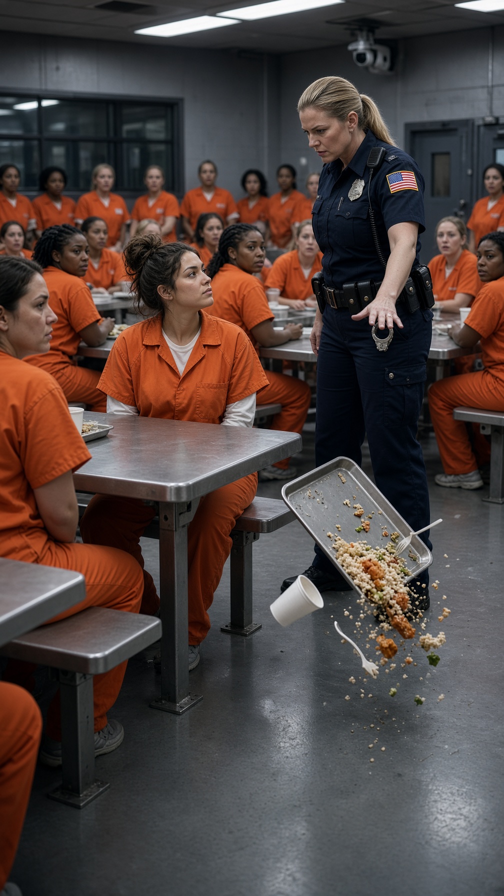 Full Story-THE CORRECTIONAL OFFICER KNOCKED THE NEW INMATE’S FOOD ONTO THE FLOOR TO HUMILIATE HER… BUT WHEN ELENA SAW THE ENVELOPE HIDDEN UNDER THE TRAY AND READ “MARCH 17,” SHE WHISPERED, “THAT’S THE DAY MY SISTER DIED HERE.”