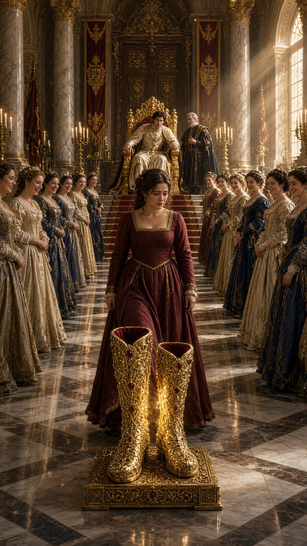 THE HEIR SPENT YEARS SEARCHING FOR A WOMAN WITH “PERFECT LEGS”—BUT WHEN EVERYONE MOCKED INÉS, HER ANKLET UNLOCKED THE SECRET BURIED BENEATH THE THRONE