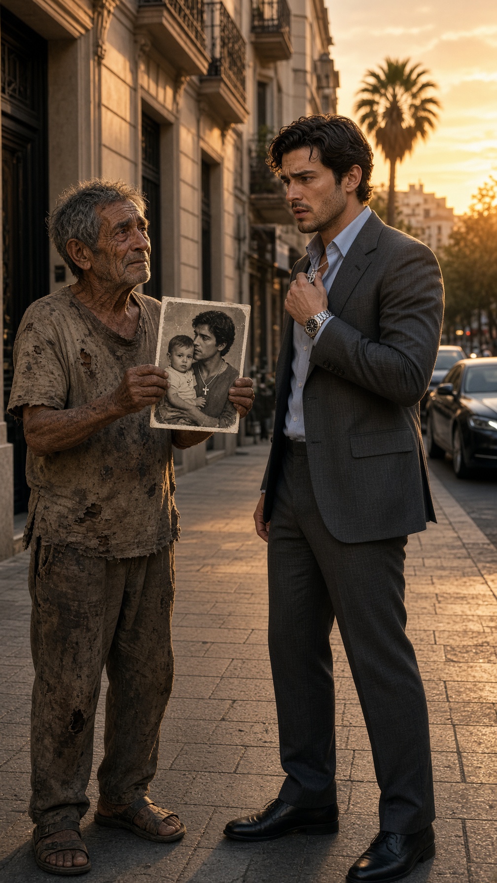 Full Story-THE YOUNG CEO MOCKED THE HOMELESS MAN WHO CALLED HIM BY NAME—UNTIL THE STRANGER HELD UP A HOSPITAL BRACELET AND SAID, “I’M THE FATHER THEY MADE YOU BURY”