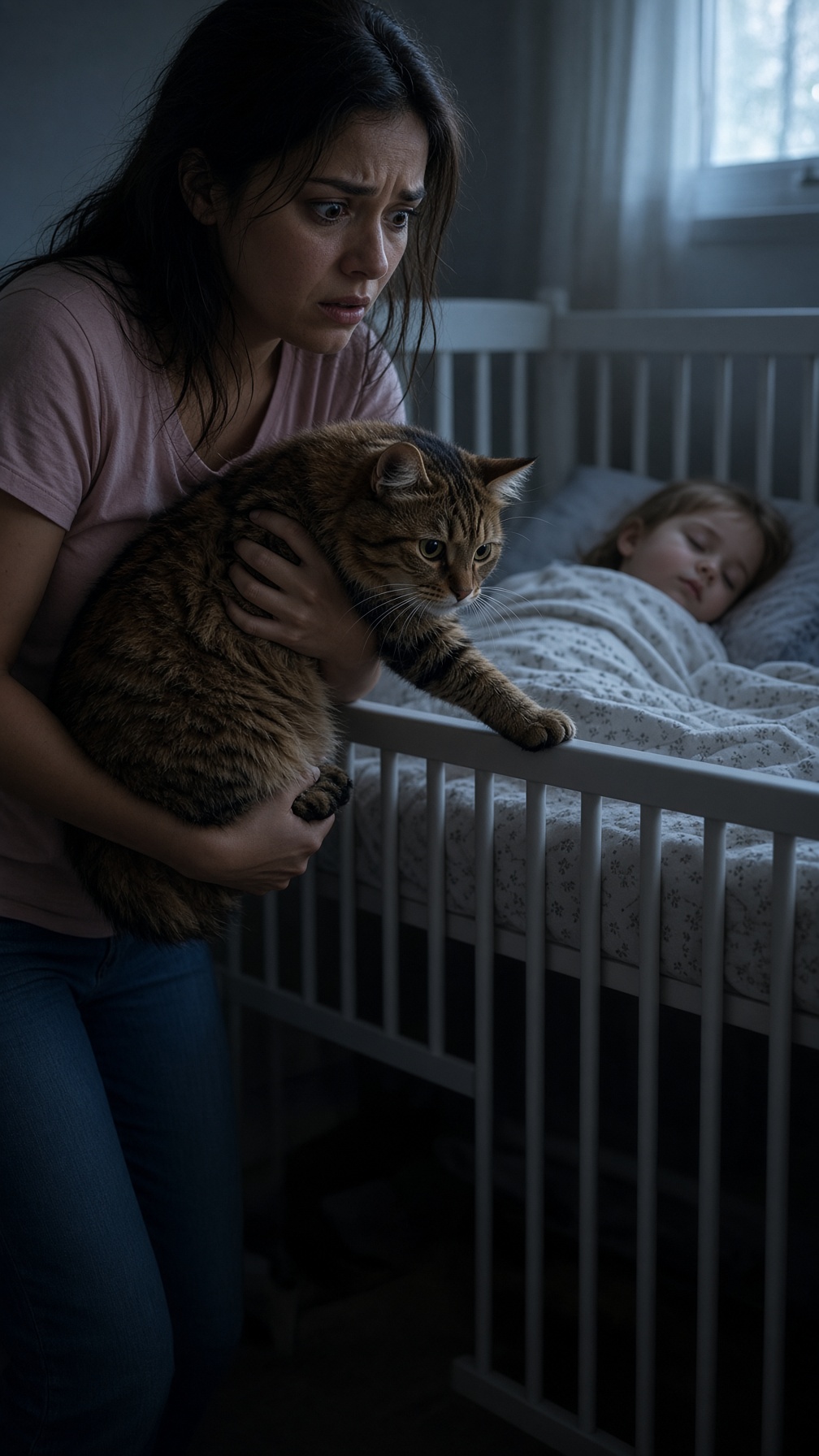 Full Story-A MOTHER SAW THE FAMILY CAT’S PAW OVER HER LITTLE GIRL’S FACE AND PULLED HIM AWAY IN HORROR—BUT WHEN BARSIK WOULDN’T STOP STARING UNDER THE CRIB, SHE DISCOVERED WHY HE’D BEEN SLEEPING BESIDE HER DAUGHTER FOR WEEKS