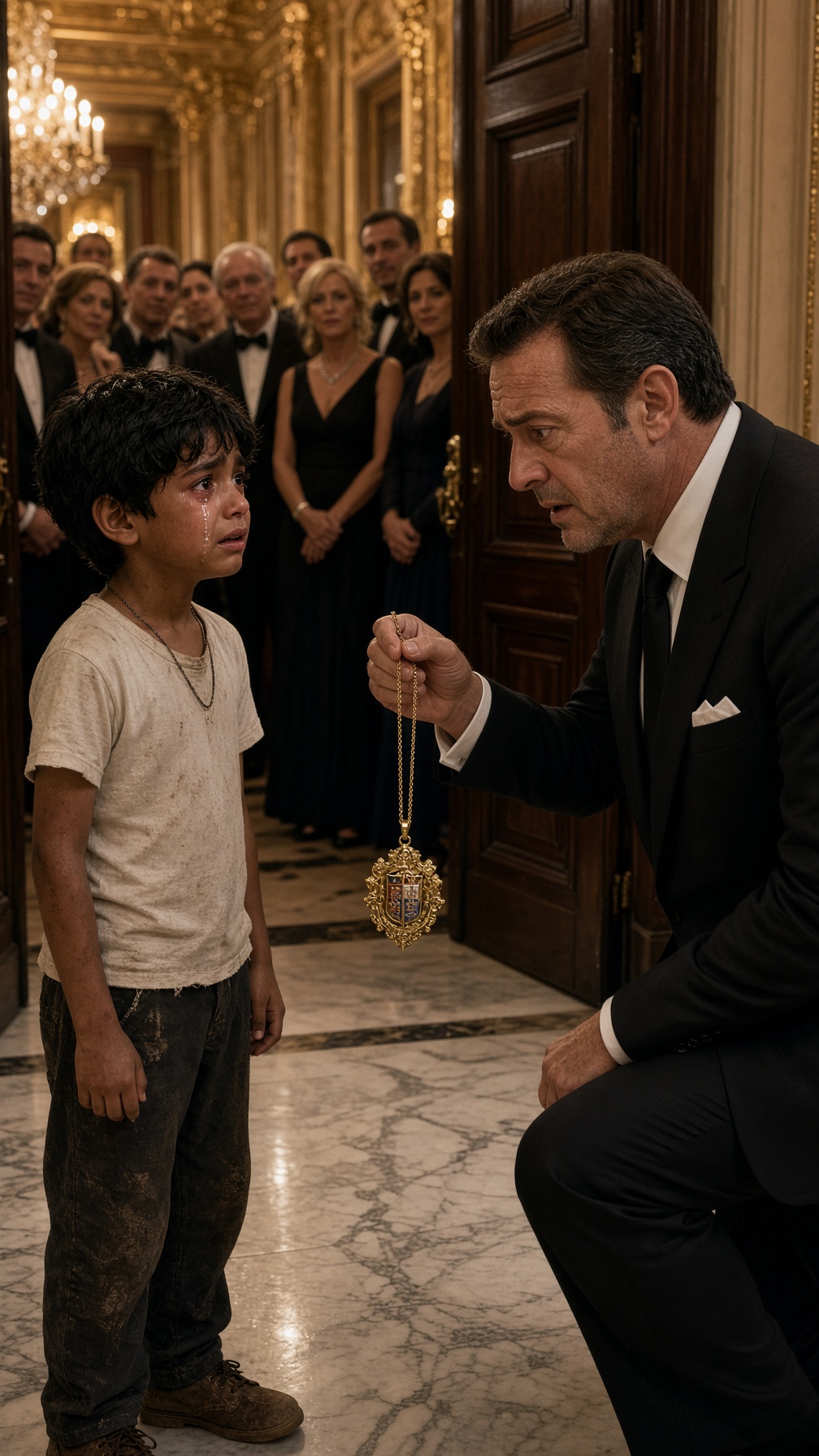 Full Story-THE MILLIONAIRE STOPPED A POOR BOY INSIDE HIS HOTEL—BUT WHEN A NECKLACE FELL TO THE FLOOR, HE ASKED, “WHO IS YOUR MOTHER?”