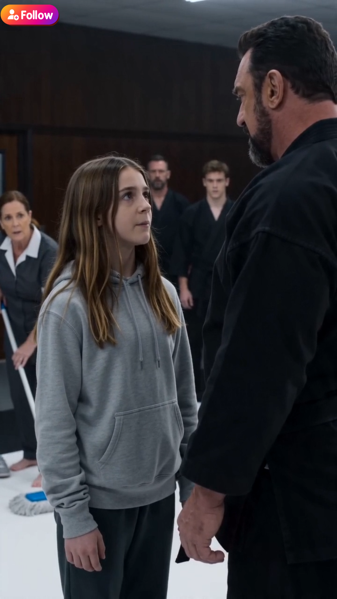 The Cleaner’s Child Walked Onto the Mat — And Her First Move Changed the Entire Dojo