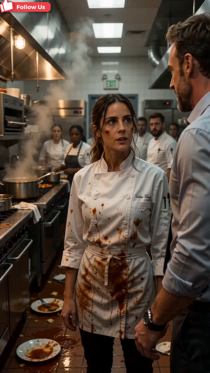 A former prisoner burst into the kitchen and poured hot soup over a chef