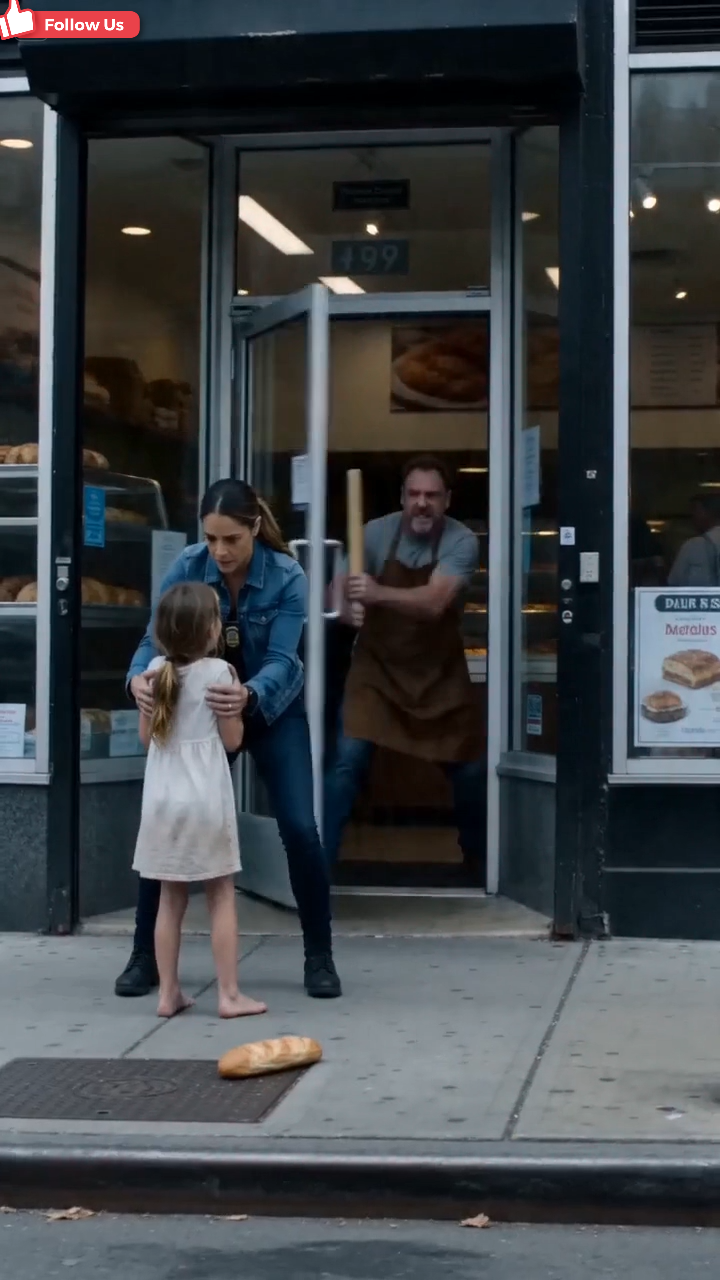 A girl was walking down the street when suddenly a poor little girl, running along, accidentally bumped into her leg. The bread slipped from the child’s hands and fell to the ground.