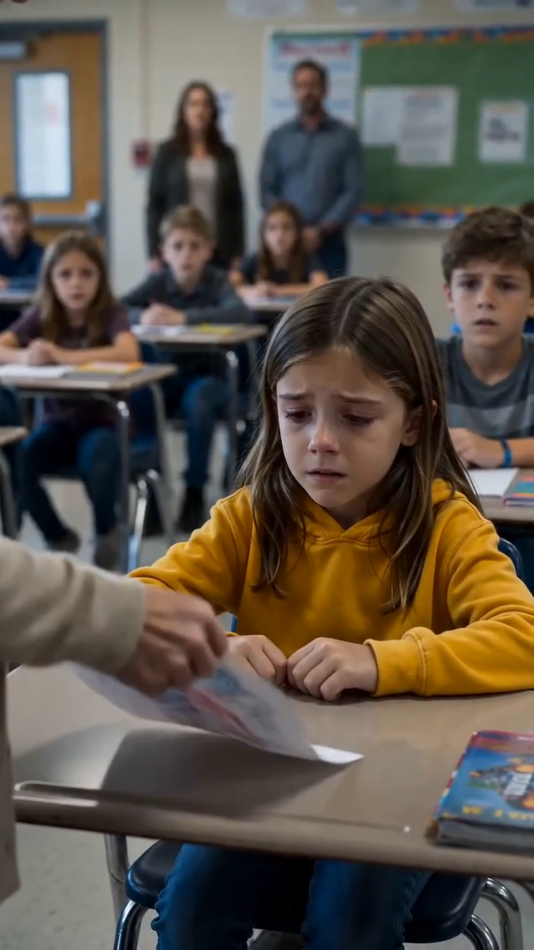 The Teacher Tore Up a Little Girl’s Drawing of Her Mother as a Four-Star General—Then the Visitors in the Back of the Classroom Finally Spoke