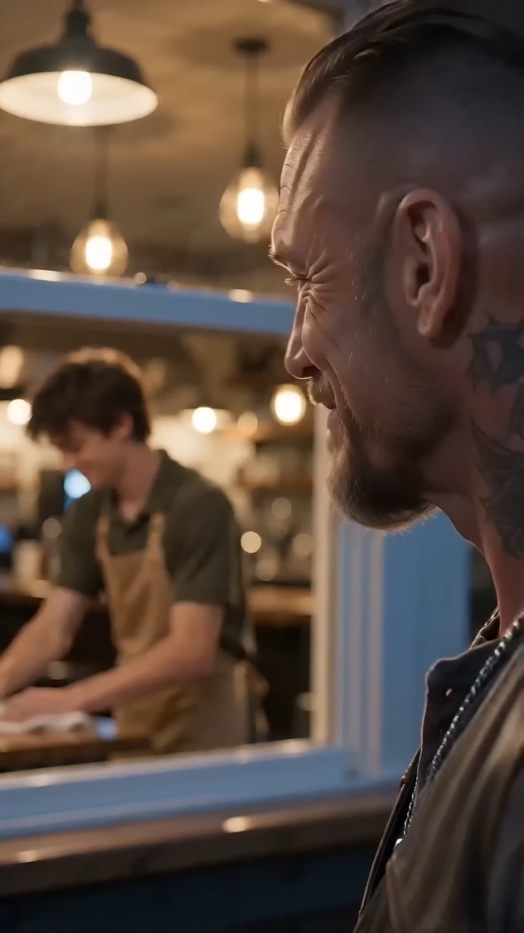 Young Busboy Returns a Biker's Lost Necklace—He Never Expected What Happened Next