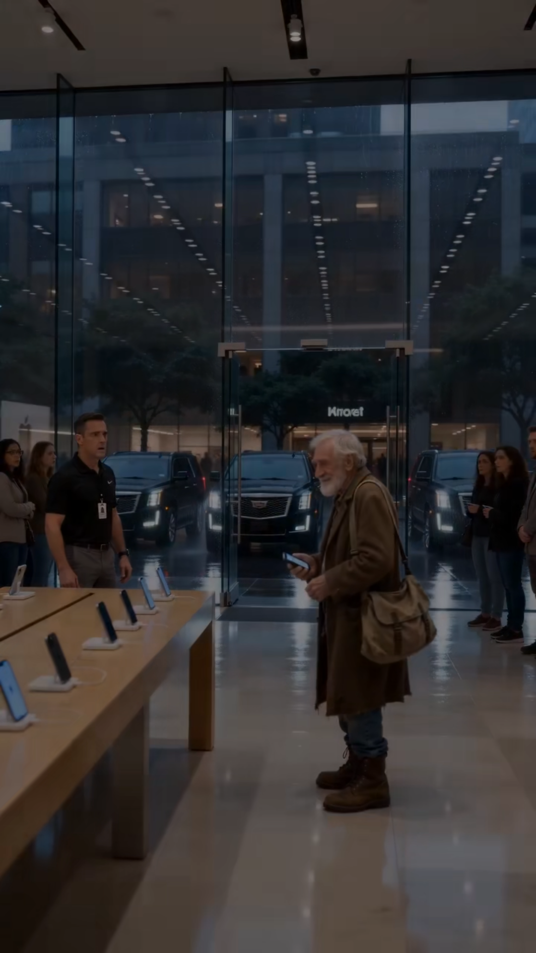 The Old Man Only Asked to Charge His Phone—Then One Call Silenced the Entire Apple Store
