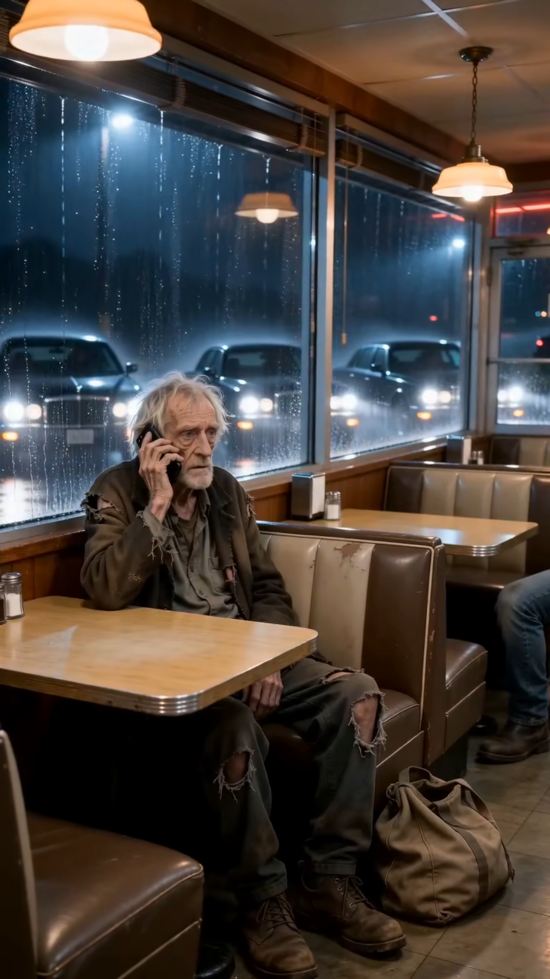 The Old Man by the Rainy Window