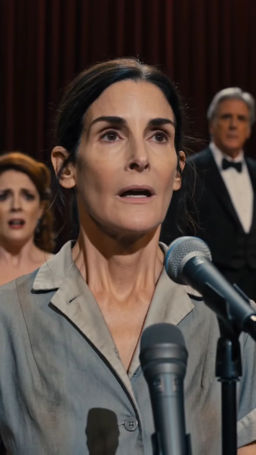 THE WOMAN BEHIND THE CURTAIN