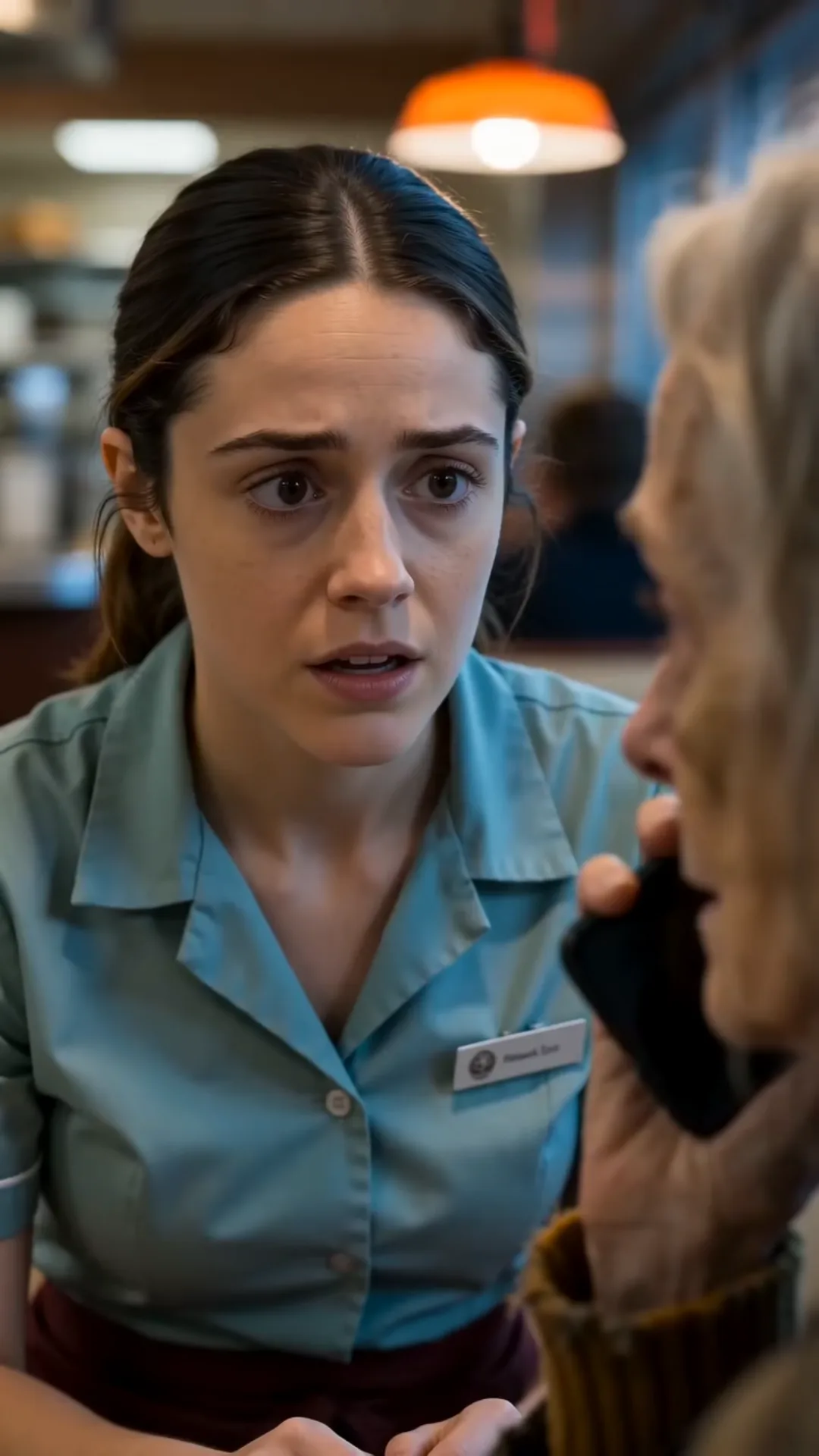 THE WAITRESS AND THE WOMAN IN THE RAIN